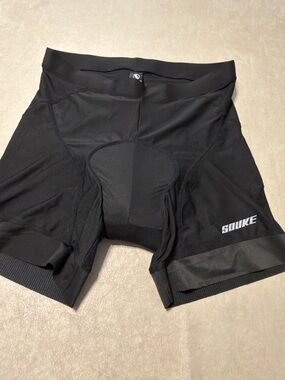 Souke Sports *NEW* Men's Black Cycling Shorts. Size XXL. #9928